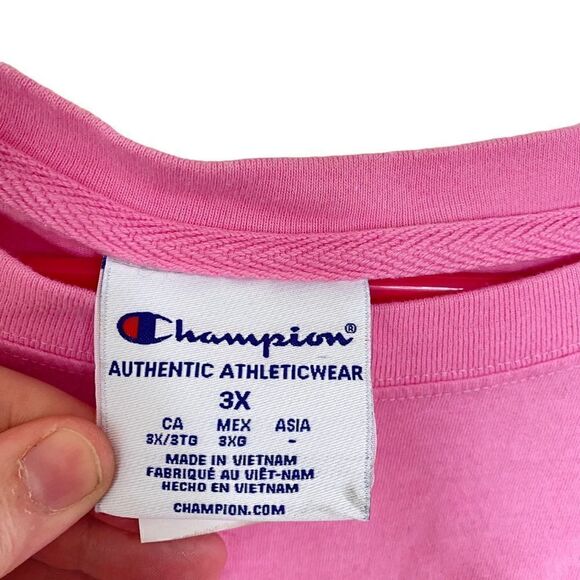 Champion plus size 3X cropped dip tie dye t shirt - Picture 4 of 10